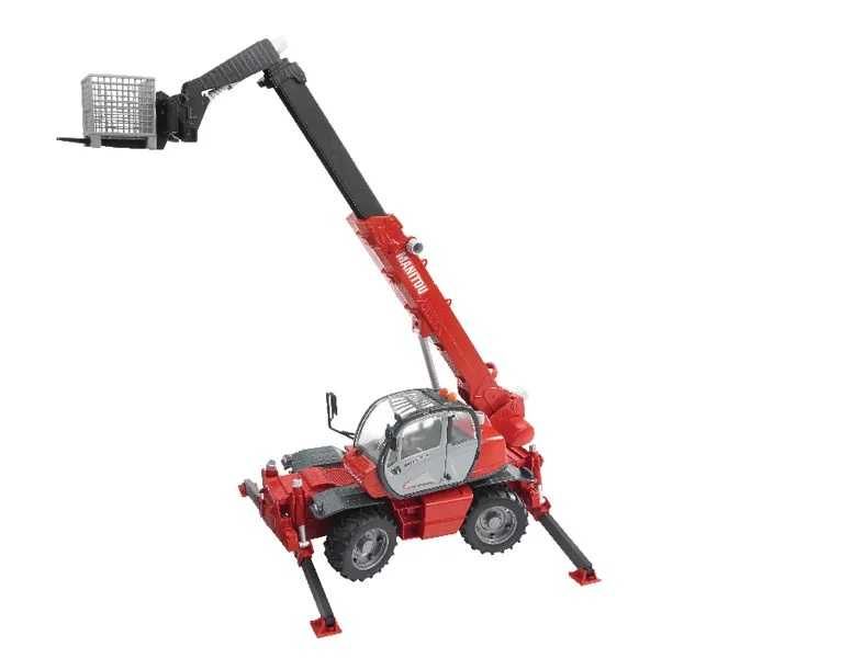 Manitou MRT 2150 ładowarka Zabawka Bruder z akcesoriami