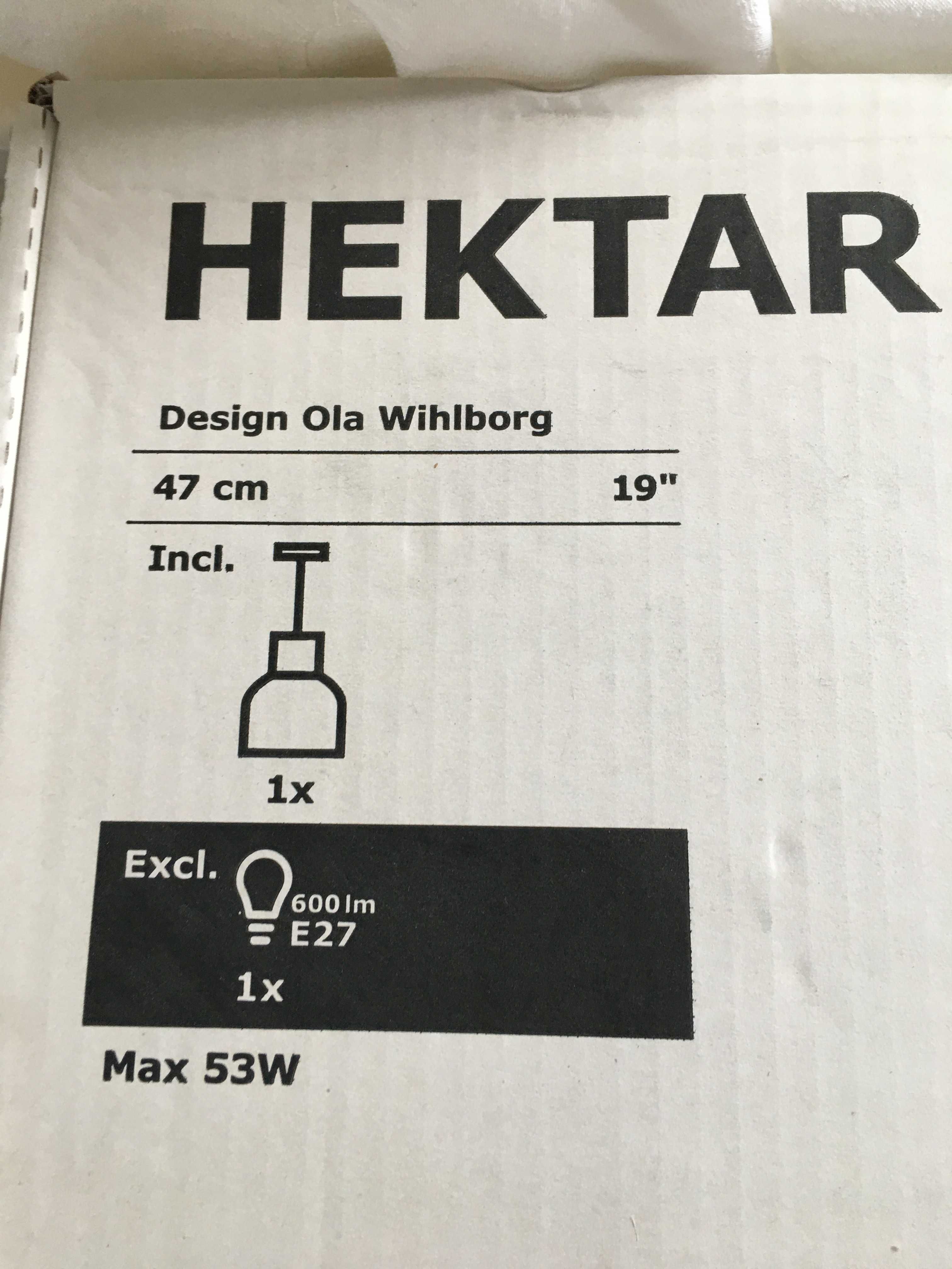 HEKTAR lampa wisząca IKEA - NOWA