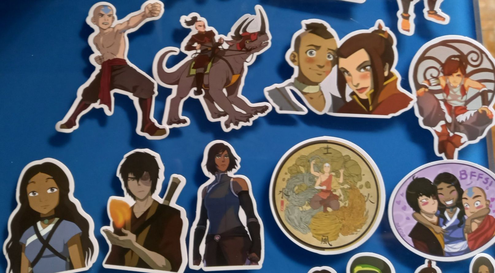 autocolantes The Last Airbender e Legend of Korra, stickers