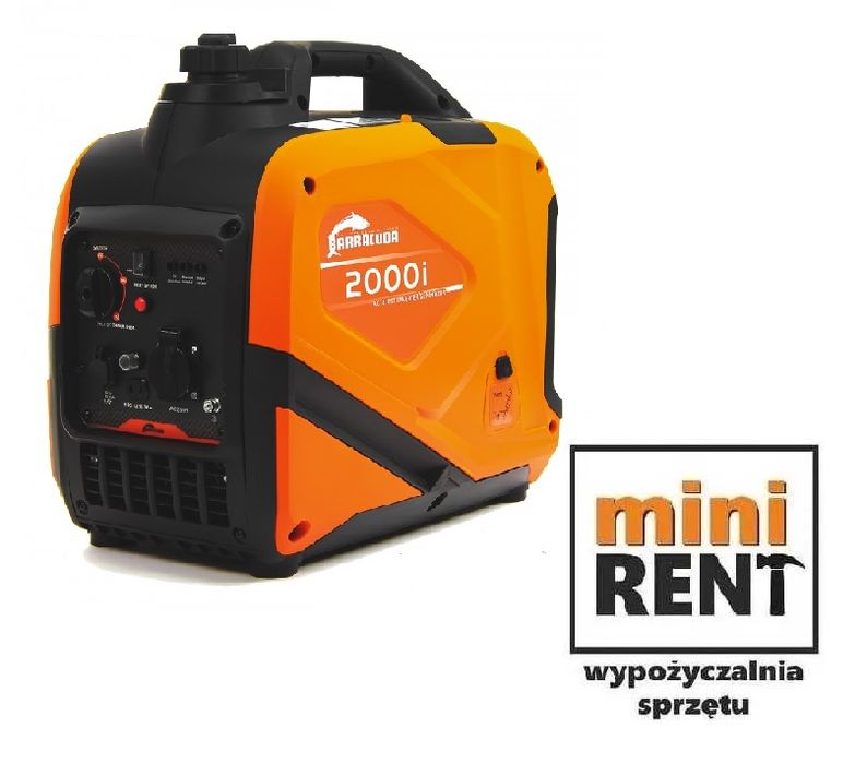 Agregat prądotwórczy inwertorowy 2kW, prądnica, wynajem , Minirent.pl