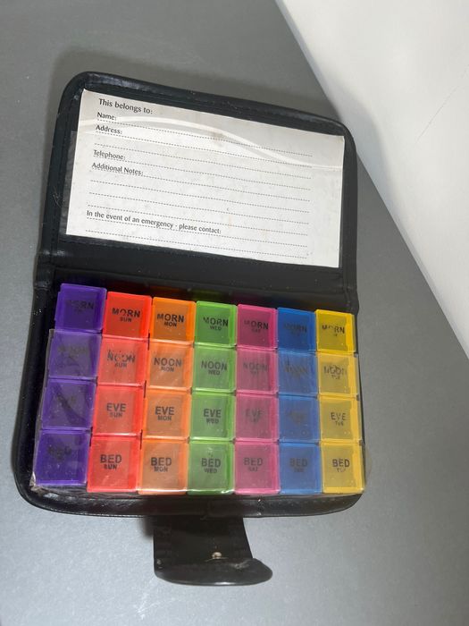 Kasetka na leki tygodniowe