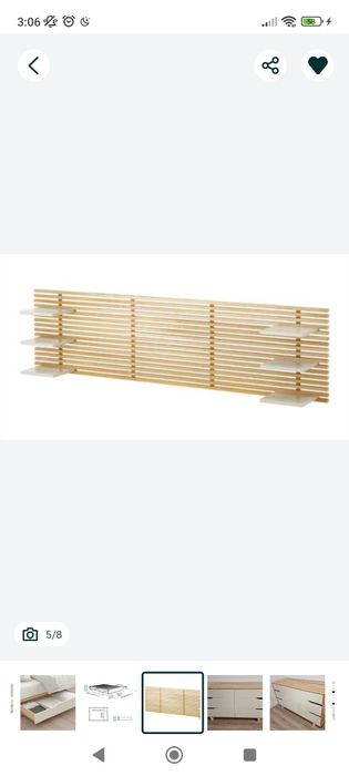 Cabeceira de cama Mandal - IKEA (madeira)