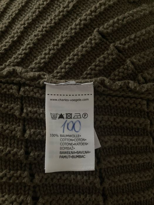 Gruby sweter khaki l/xl bawełna Charles Vogele