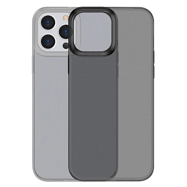 Baseus Simple Series Case przezroczyste żelowe etui iPhone 13 Pro czar