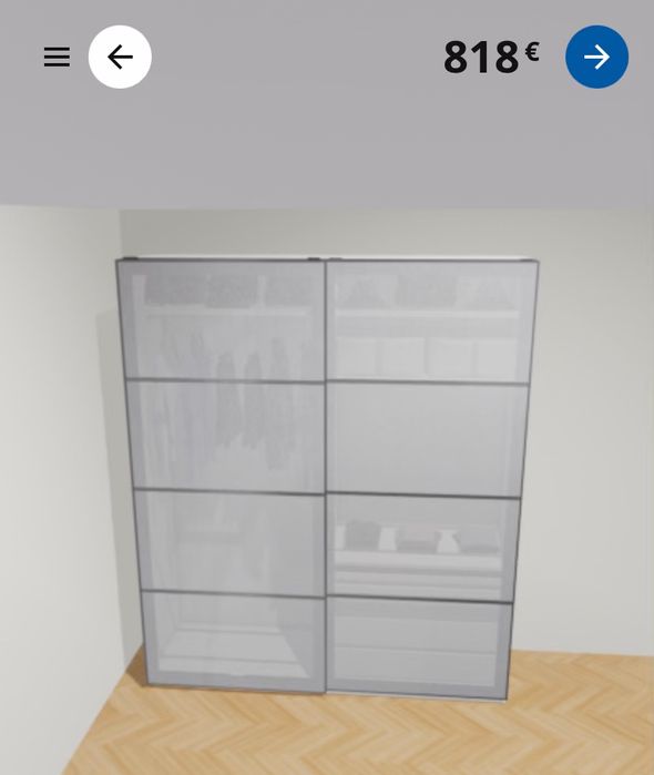 Armário IKEA 200x238x66