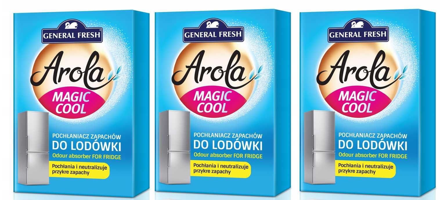 3x Pochłaniacz zapachów do lodówki Arola Magic Cool 40 g