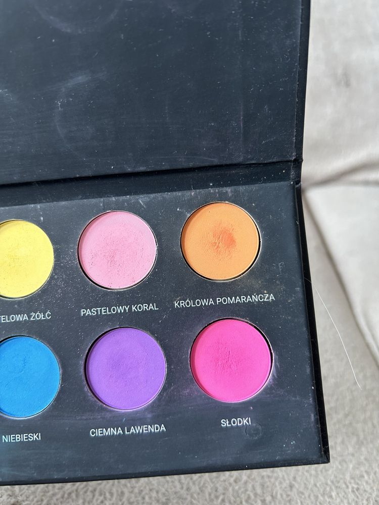 Paleta cieni neon pastele mat glambox