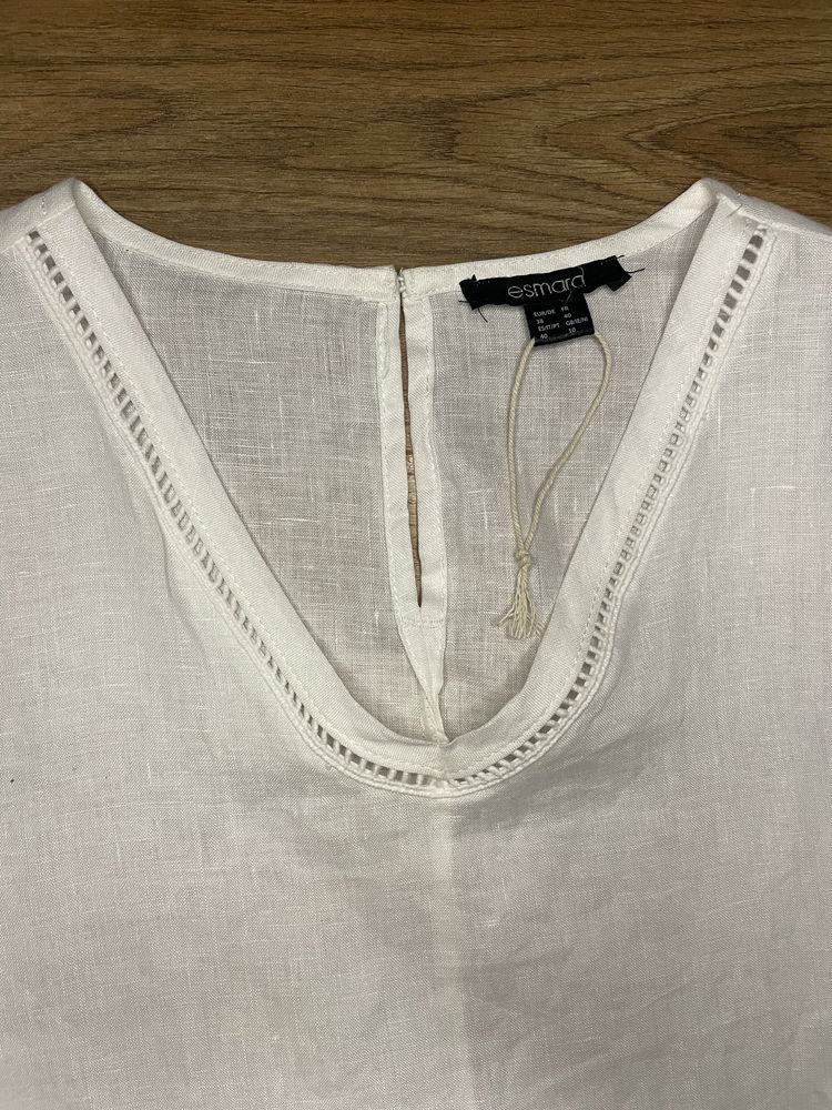 Nowa bluzka lniana 100% biała 38