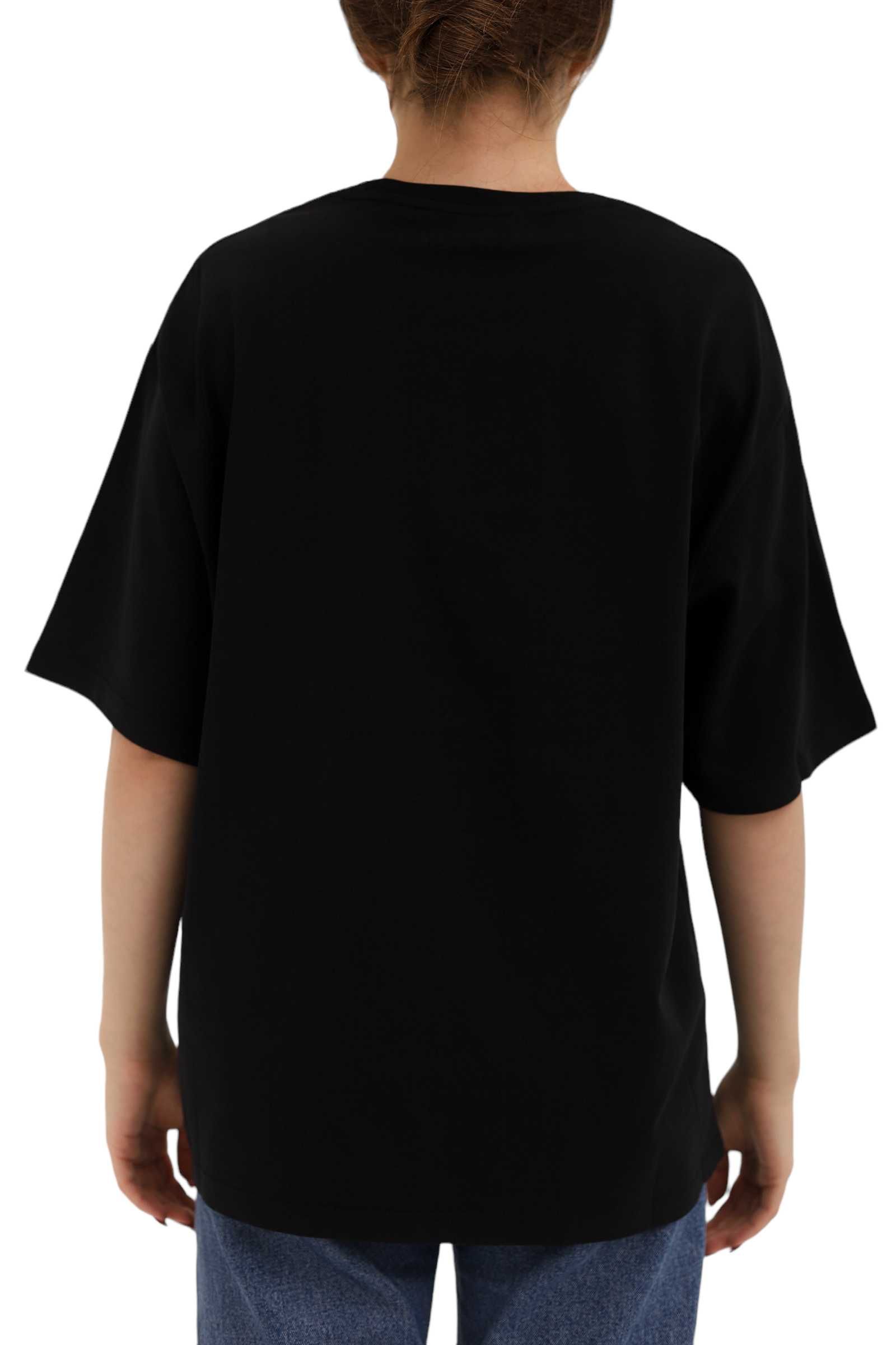 Футболка Acne Studios Face Stretch-Cotton T-Shirt Black