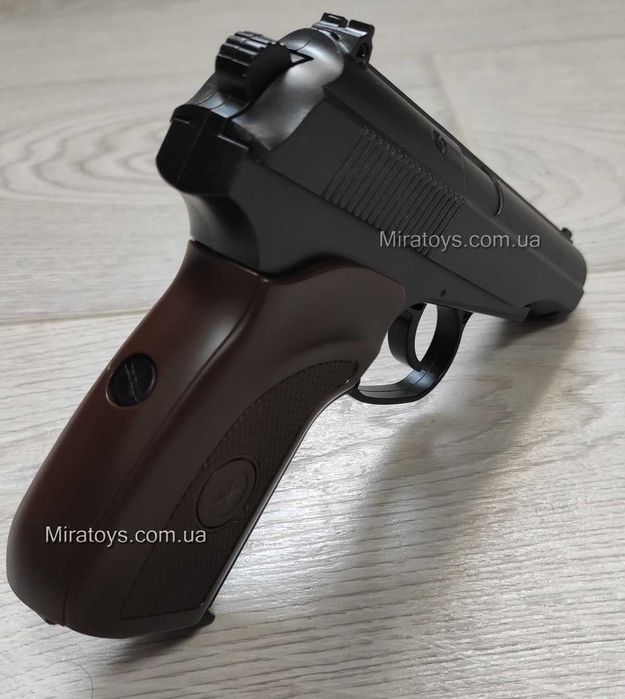 Іграшковий металевий пістолет Макарова з Глушником ПМ Galaxy G29A