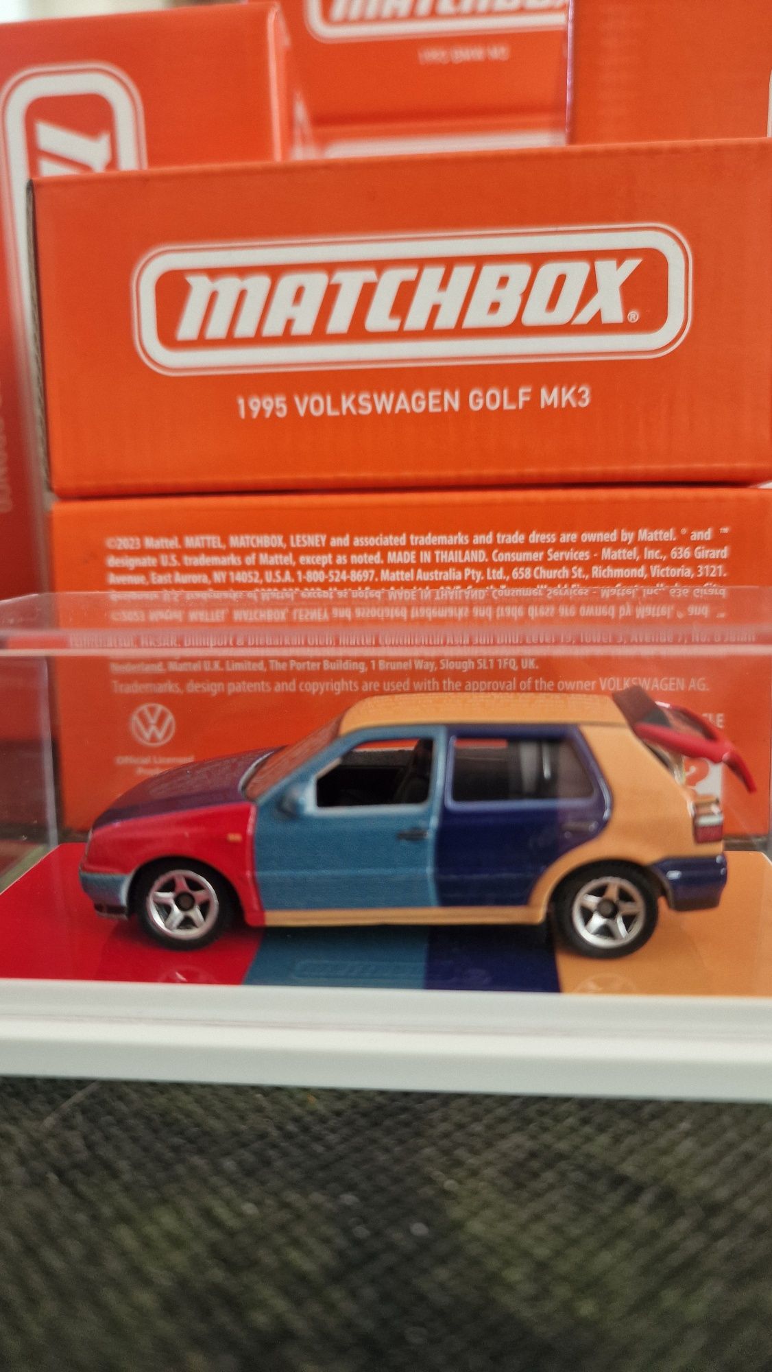 Matchbox lesney RLC VW Golf mk3 Harlequin Mattel