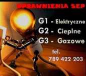Świadectwa kwalifikacji, uprawnienia Sep  G1, G2 i G3 online