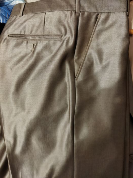 Чоловічі брюки чорні в полосочку