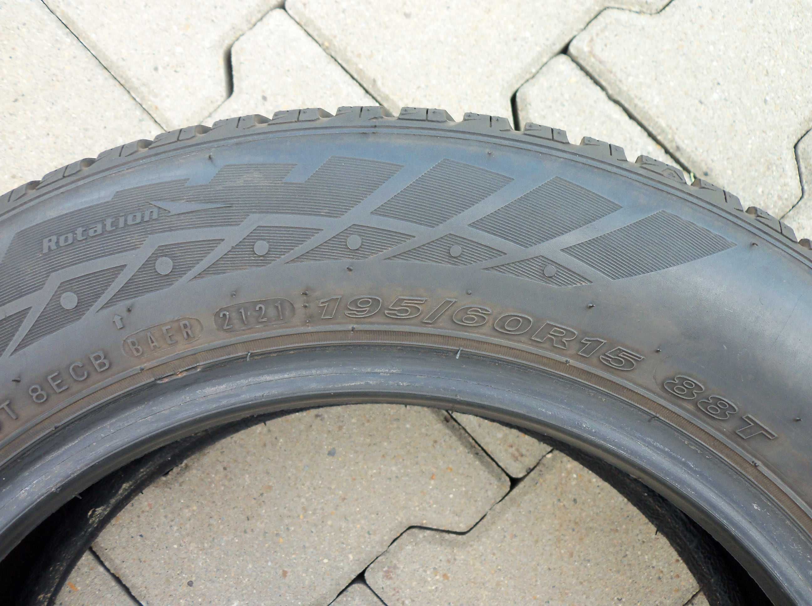 opony zimowe 195/60r15 NEXEN WINGUARD SNOW'G WH2 2021rok 6,5-7,5mm.