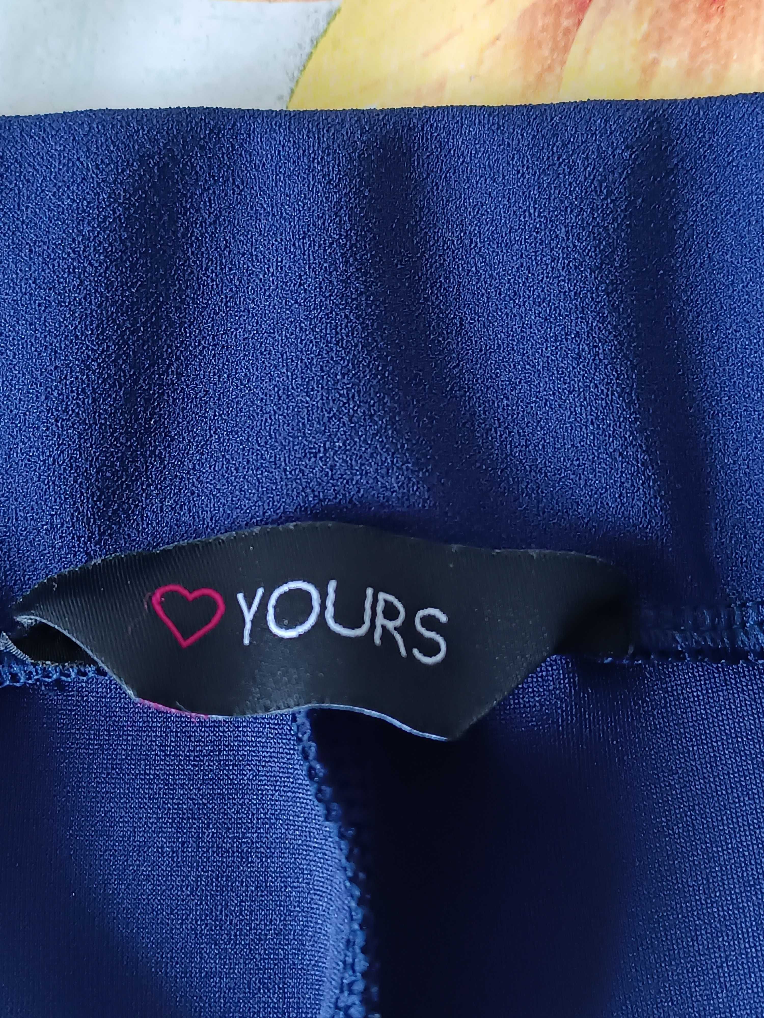 р 26-28/60-62 сині чорнильні штани слім укорочені великі батал Yours