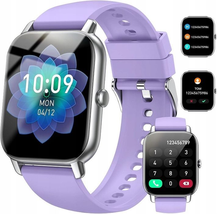 outlet smartwatch nerunsa p66 fioletowy/srebrny