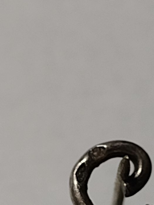 Srebrna broszka VINTAGE lata 60