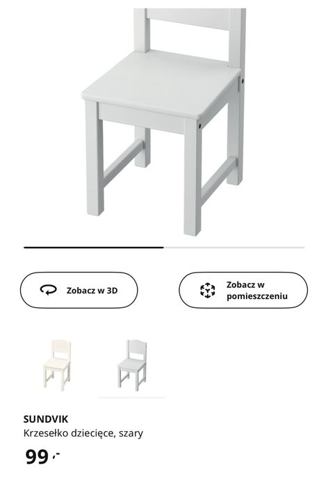 Stolik KRITTER + krzeselko SUNDVIK