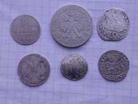 Монети срібні крейцер , злотий, полугрош