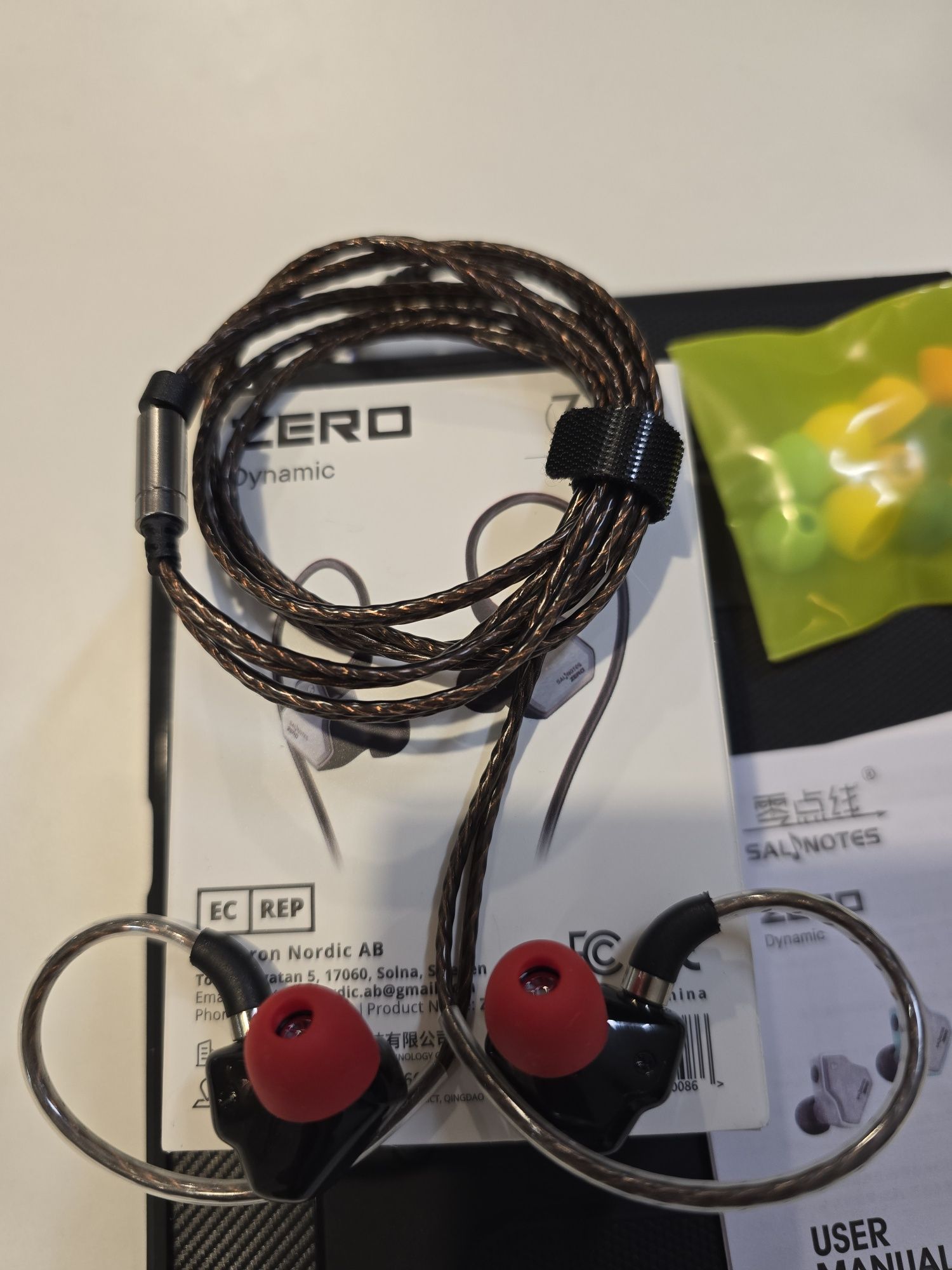 7Hz Salnotes Zero + 7HZ  71 dongle DAC. Słuchawki douszne + wzmacniacz
