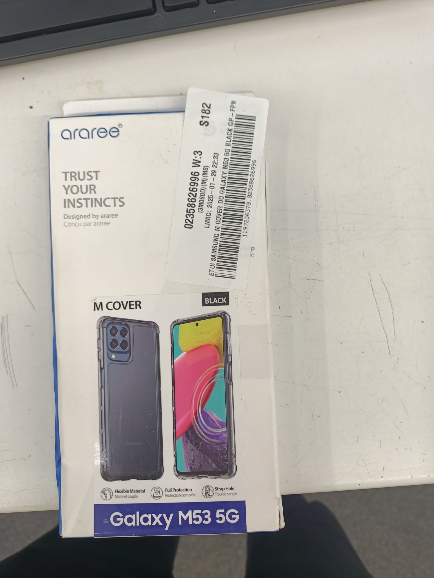 Etui Samsung m53 czarne, tył nowe