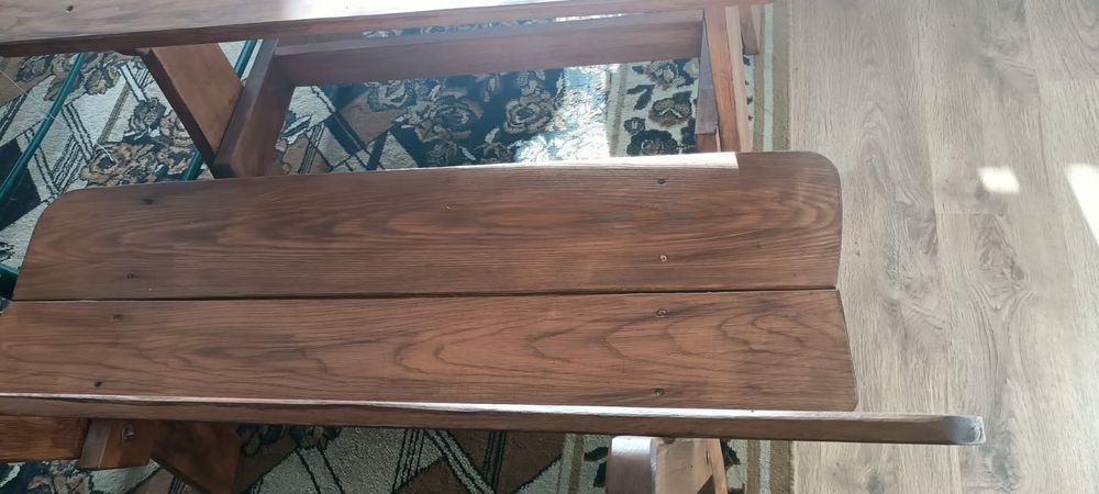 Meble ogrodowe drewniane nowe ława stół zestaw taras igród