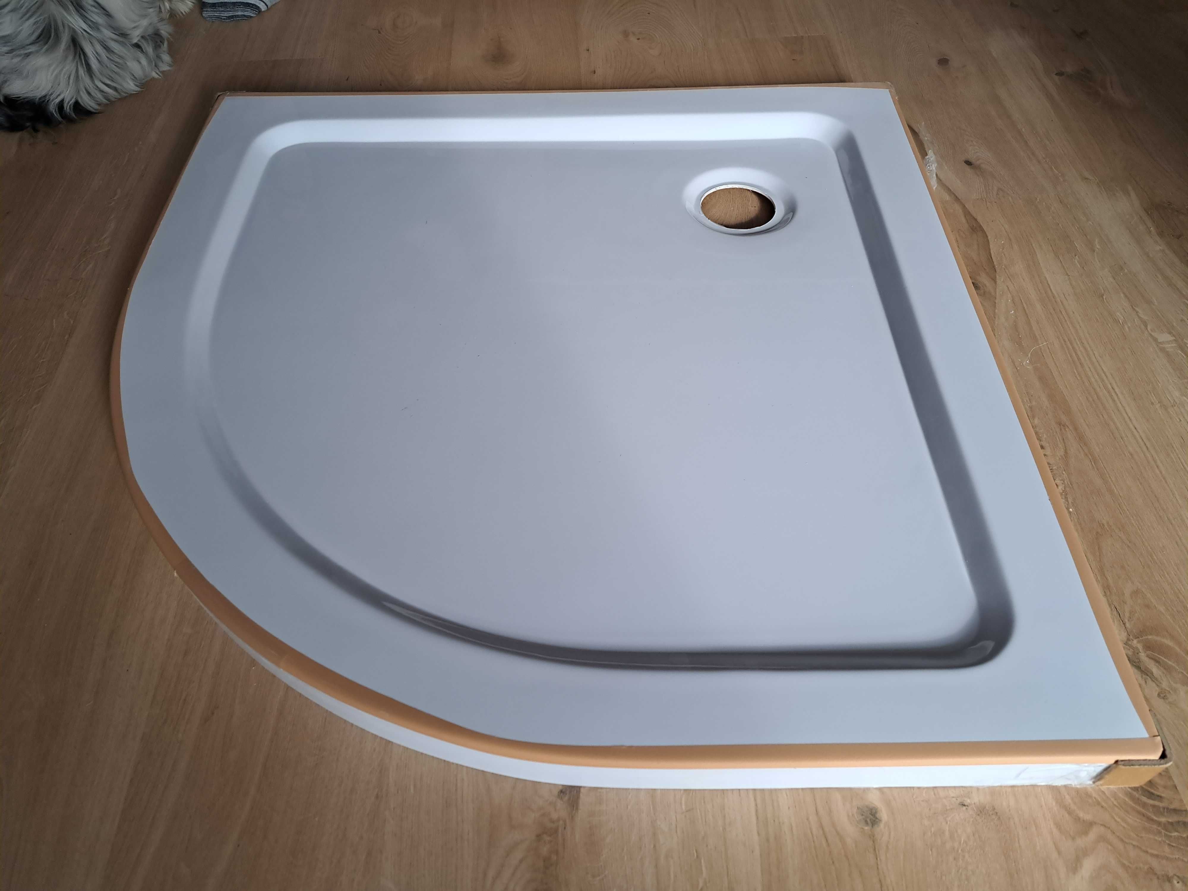 Nowy brodzik akrylowy 90x90x5 cm