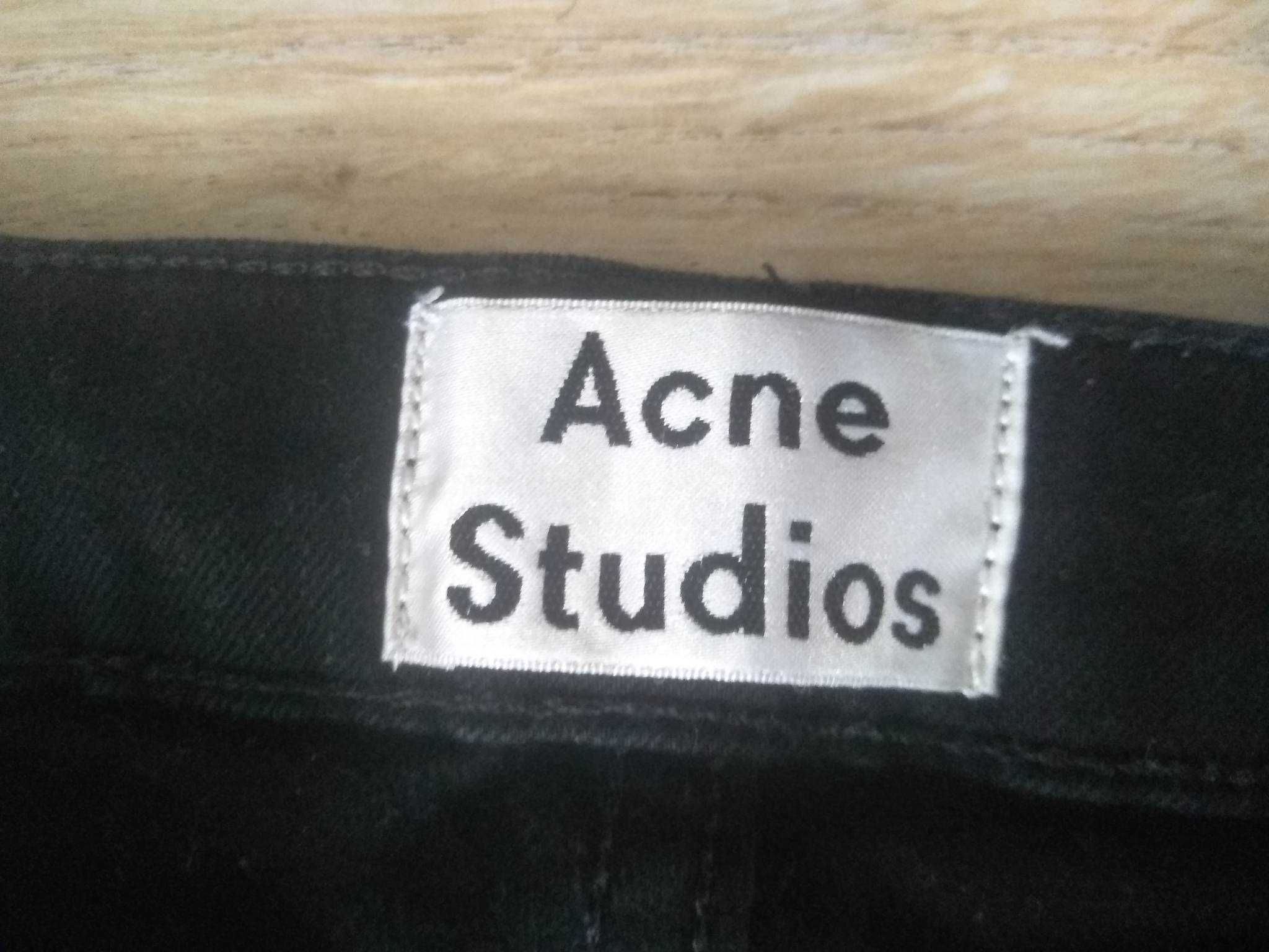 Acne Studios Skin 5 Black W28L32 jeansy elastyczne