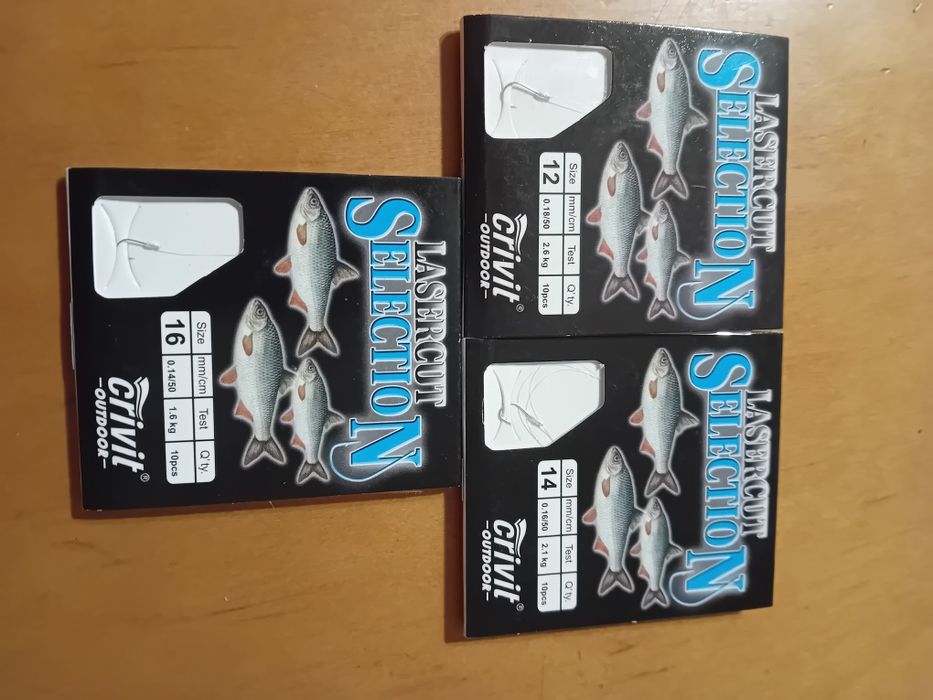 Haczyki wędkarskie - 3 paczki