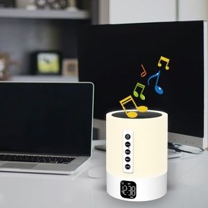 Bluetooth СЕНСОРНА Колонка Білий Шум Нічник світильник RGB, FM +пульт