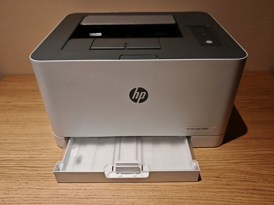 Drukarka laserowa kolorowa HP 150nw nowy bęben i 2 komplety tonerów