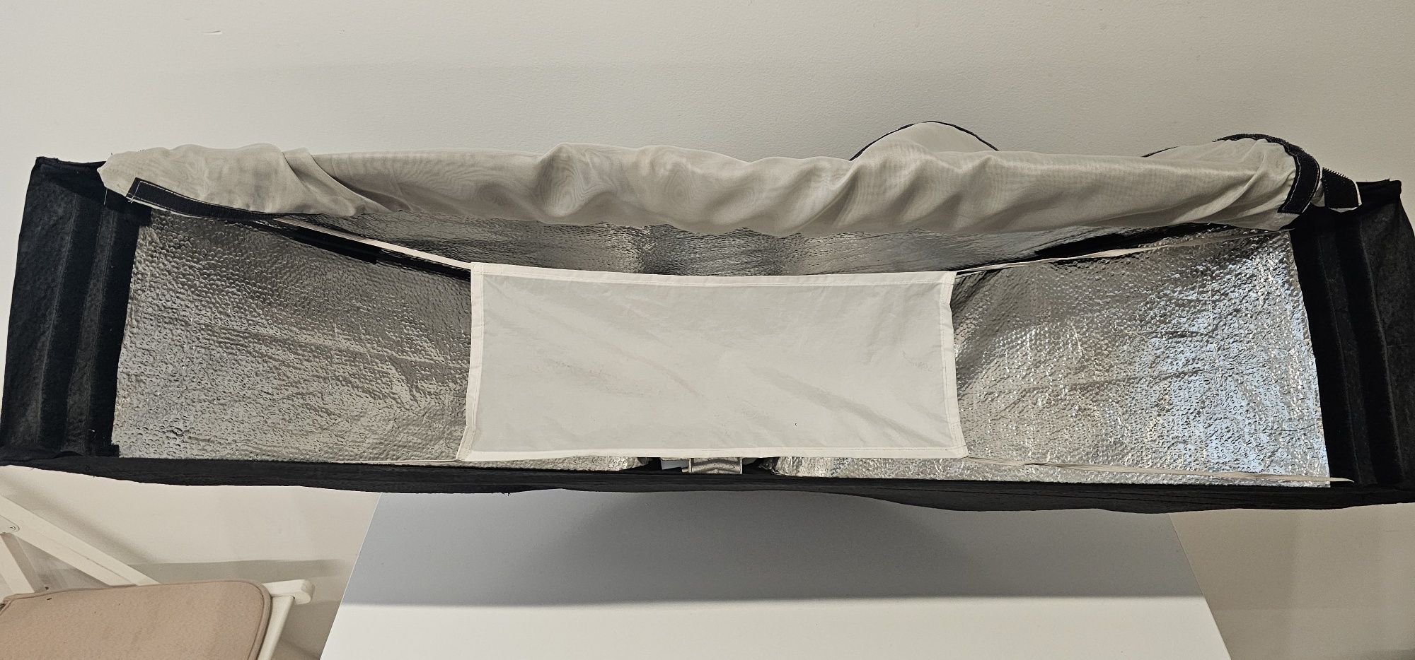 Softbox 22x100cm otwór 12cm - 3 materiałowe modyfikatory światła