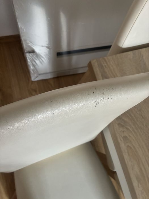 Stół 160x90 i 8 krzeseł, max rozmiar stołu 310x90