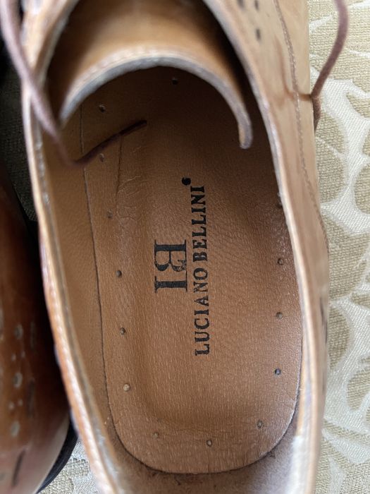 Взуття, туфлі чоловічі Luciano Bellini 43 класичний бежевий колір