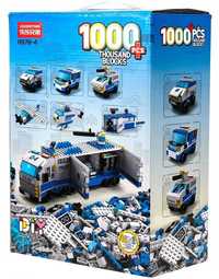 Конструктор Lego DIY 1000 деталей.Набор полицейская машина.Вертолёт