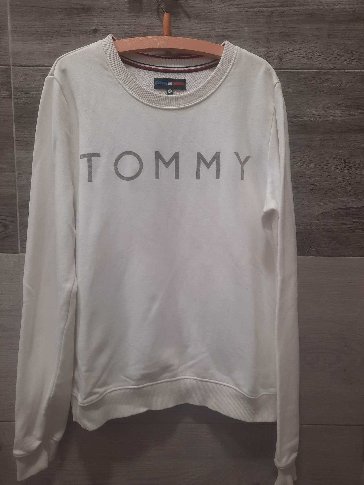 Tommy Hilfiger- sliczna  biala bluza xs jak nowa