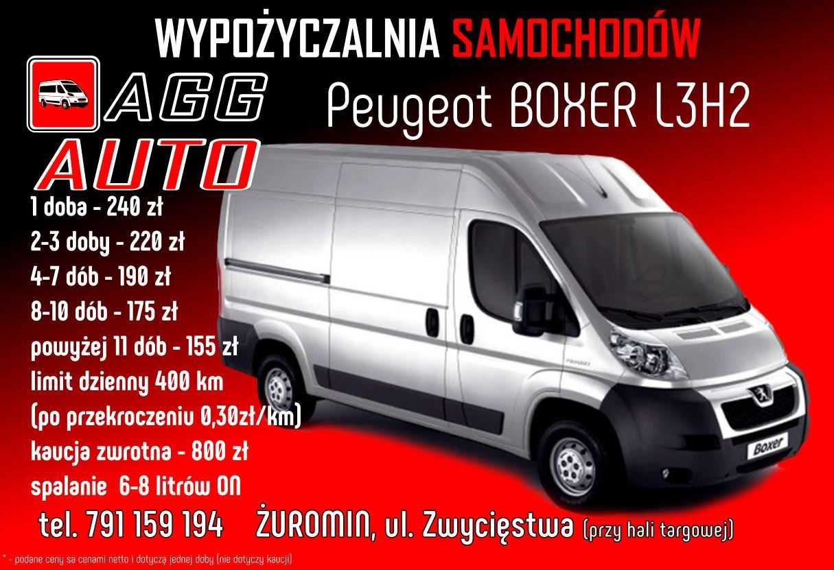 Wynajem BUS BOXER L4H3 wypożyczalnia do wynajęcia