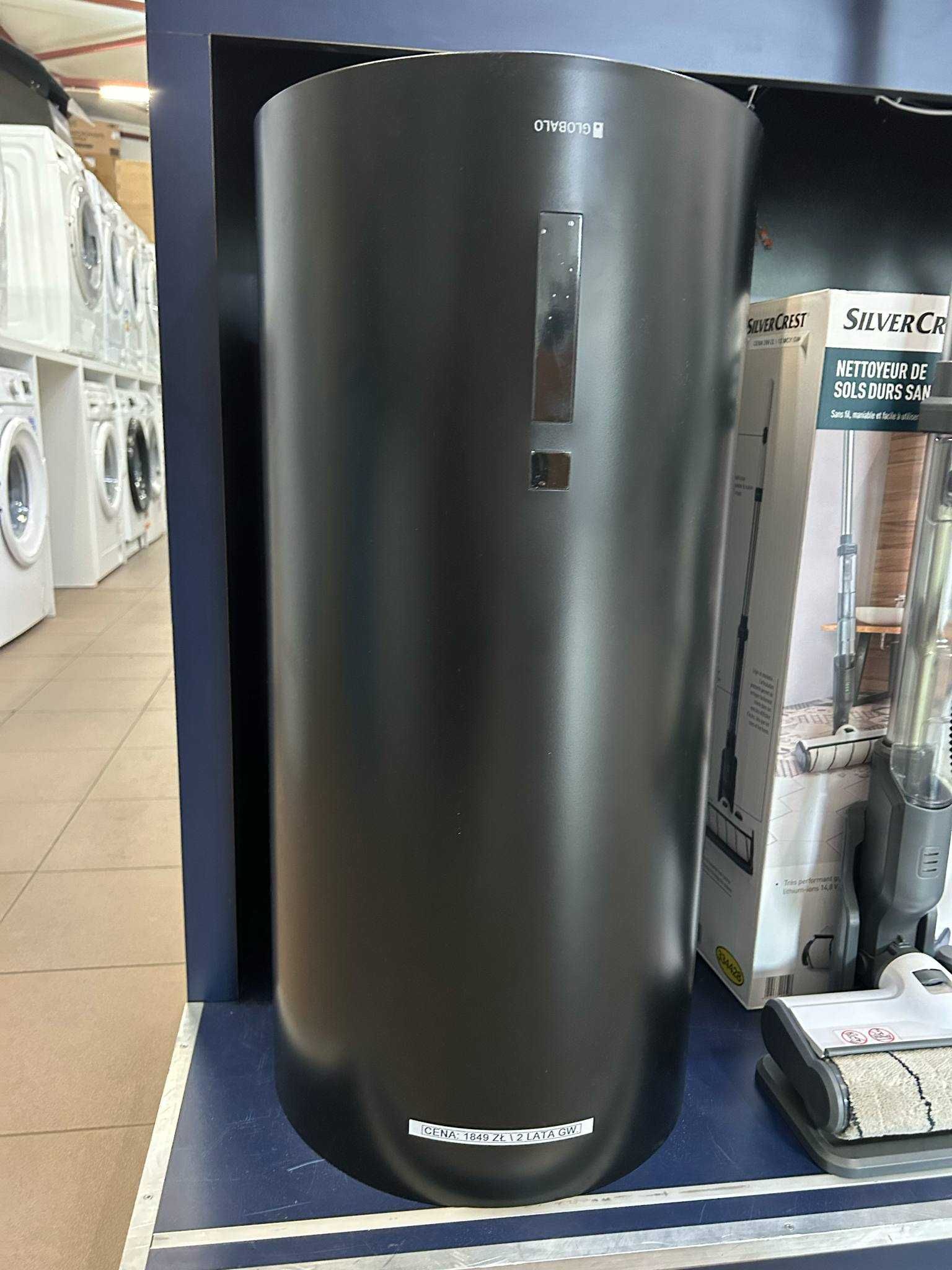 Okap Globalo Kominowy TUBA CZARNY CICHY 38 cm 675 m3 LED