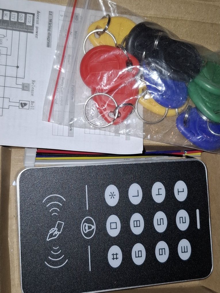 Teclado para abertura  de porta