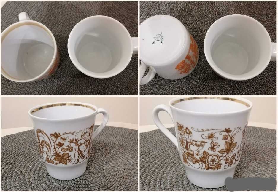 Чайная и кофейные пары ,чашки, селедочница винтажные фарфор