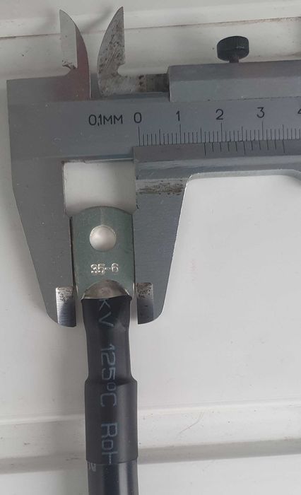 Силіконовий кабель-перемичка 6 AWG, 4 AWG, 2 AWG, M6, 20 см