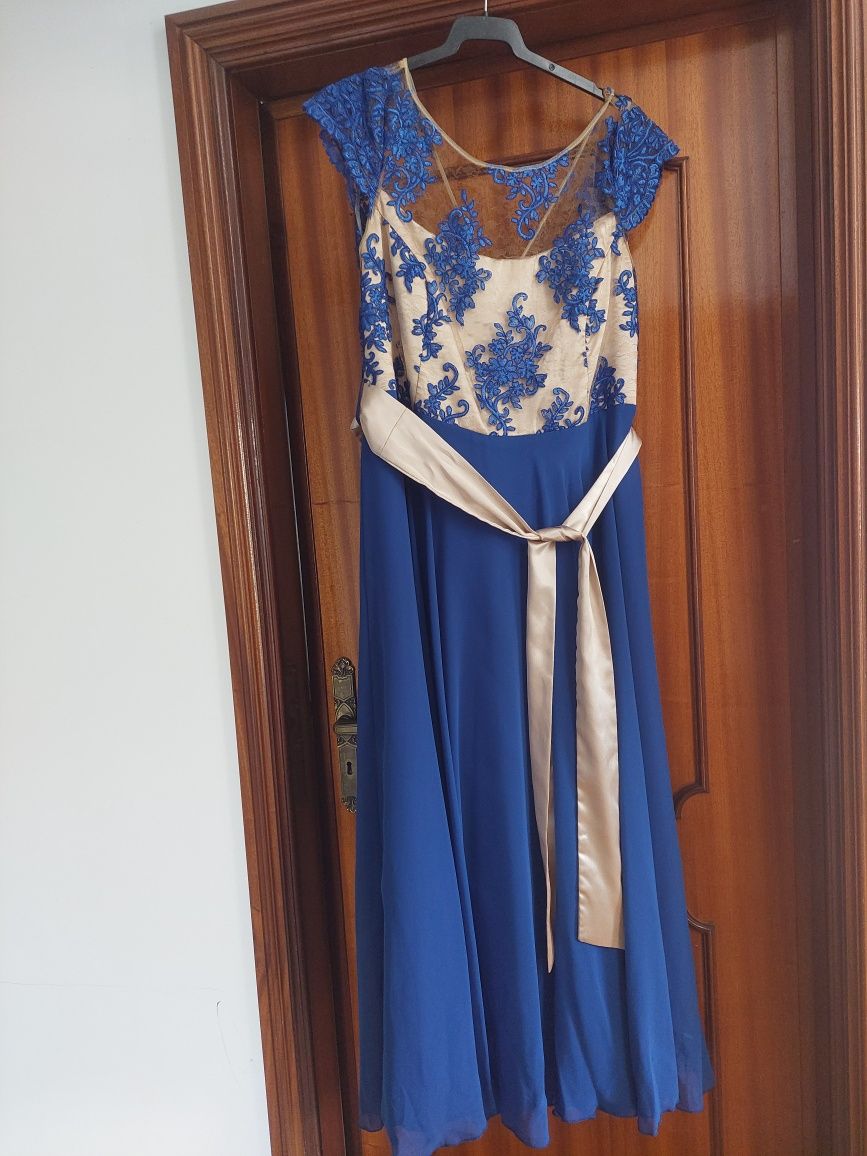 Vestido azul royal