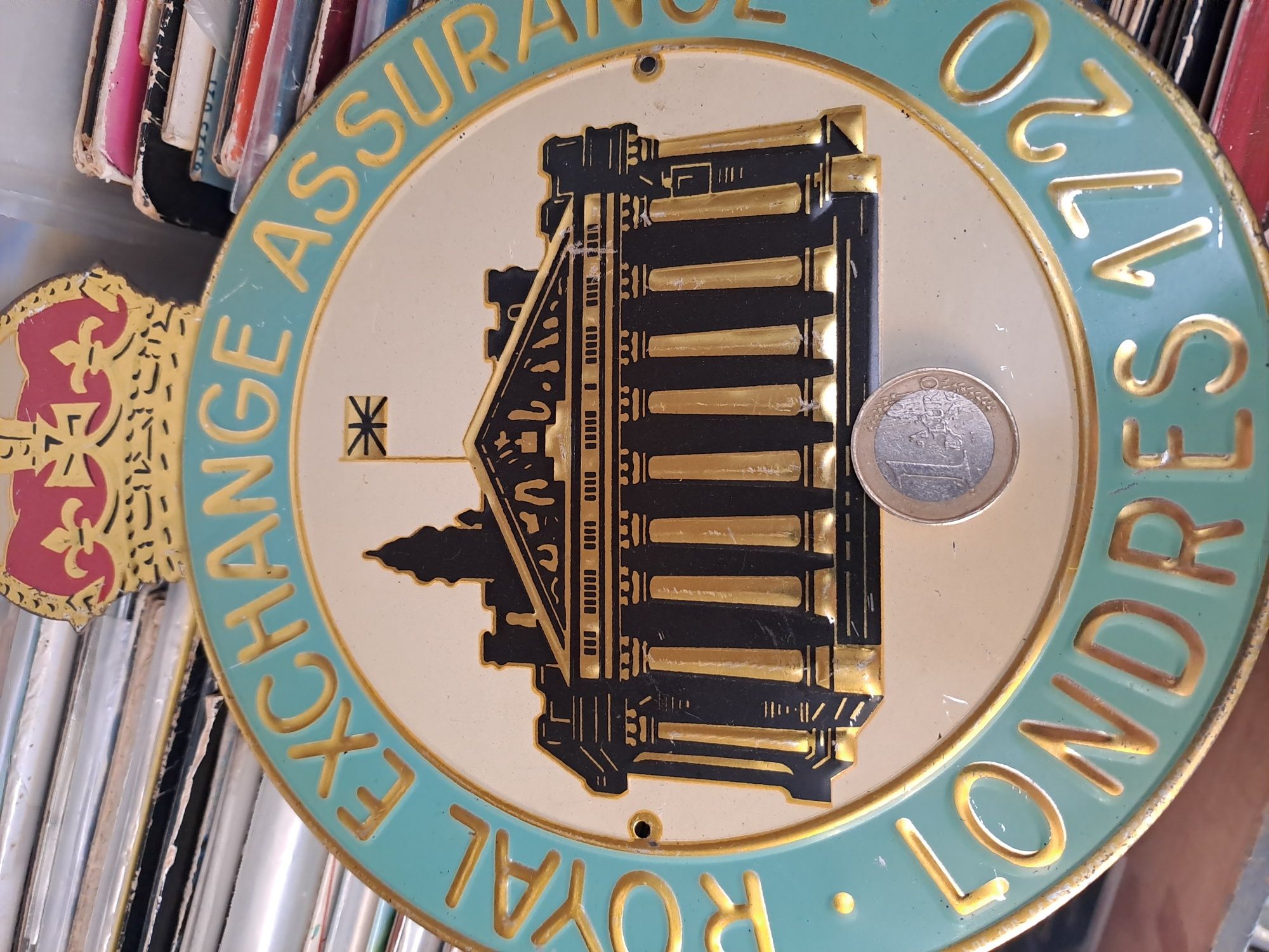 Placa Royal exchanse assurance Londres 1720