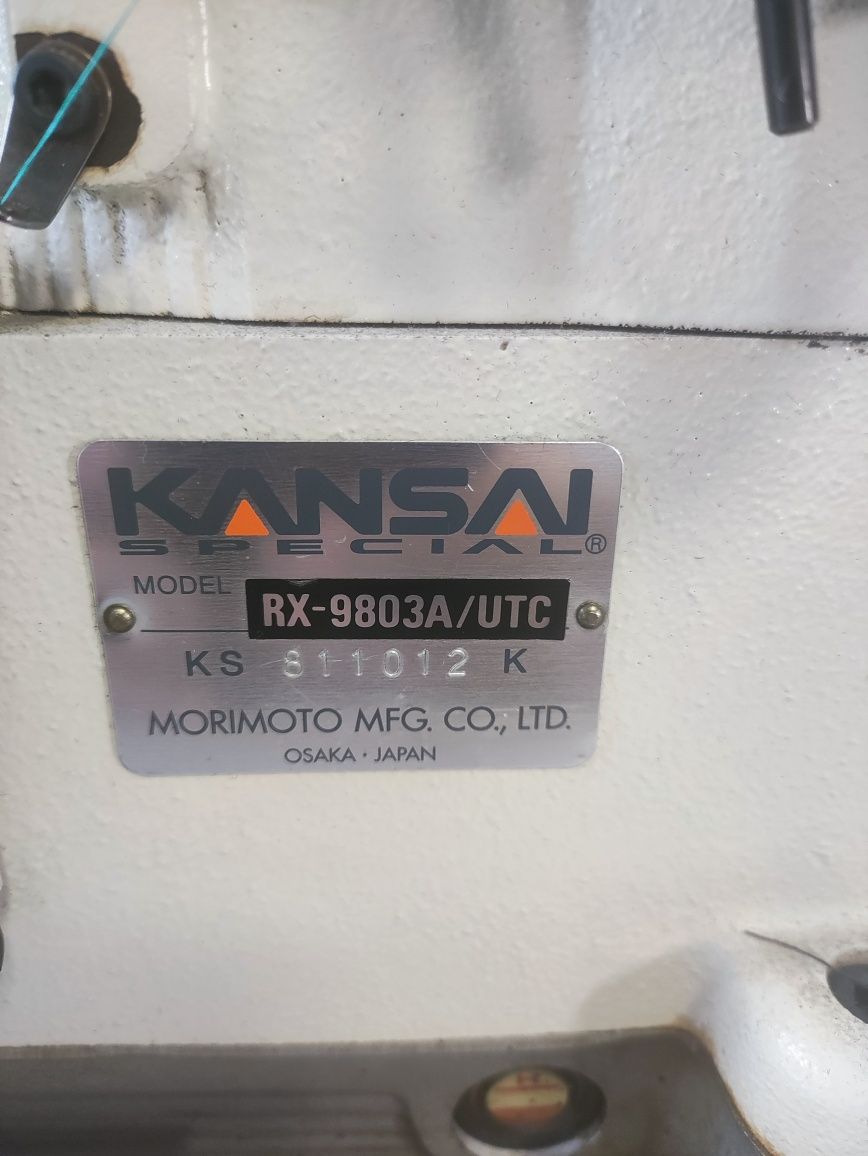 Maszyna do szycia Renderka Kansai Special RX-9803A / UTC,  serwo 230V