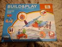 Klocki konstrukcyjne edukacyjne samochód samolot build & Play