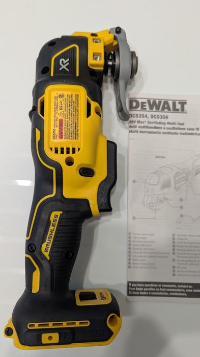 DeWalt DCS356 DCS354 20V Max безщітковий акумуляторний реноватор