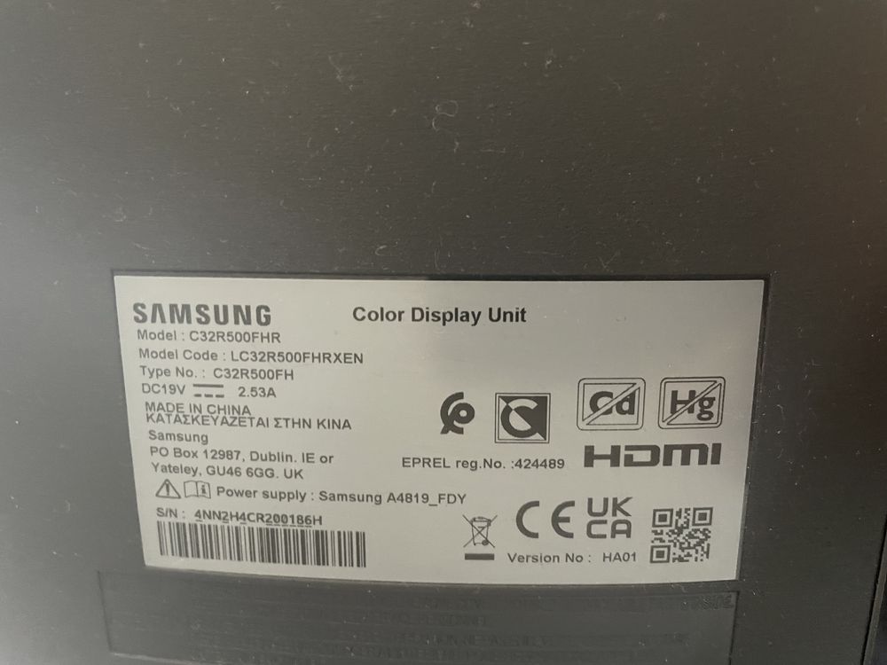 Monitor gamingowy Samsung CR50 32 cale