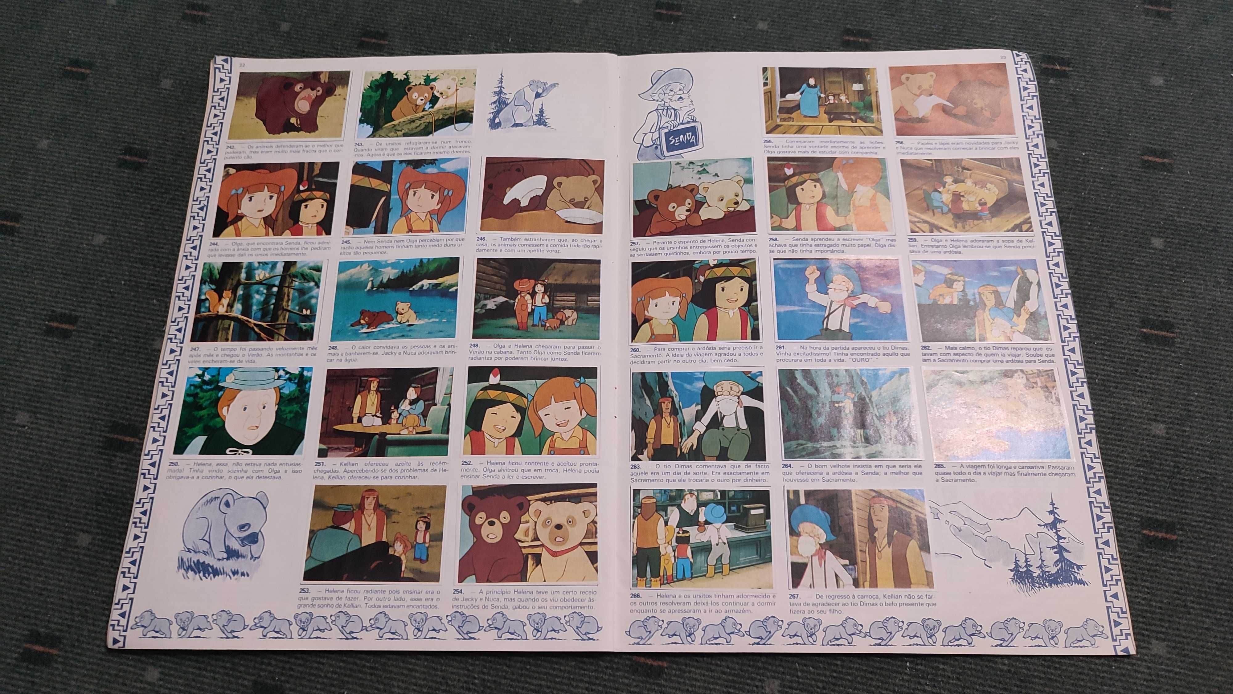 Caderneta de Cromos Jacky O Urso de Tallac - Completa