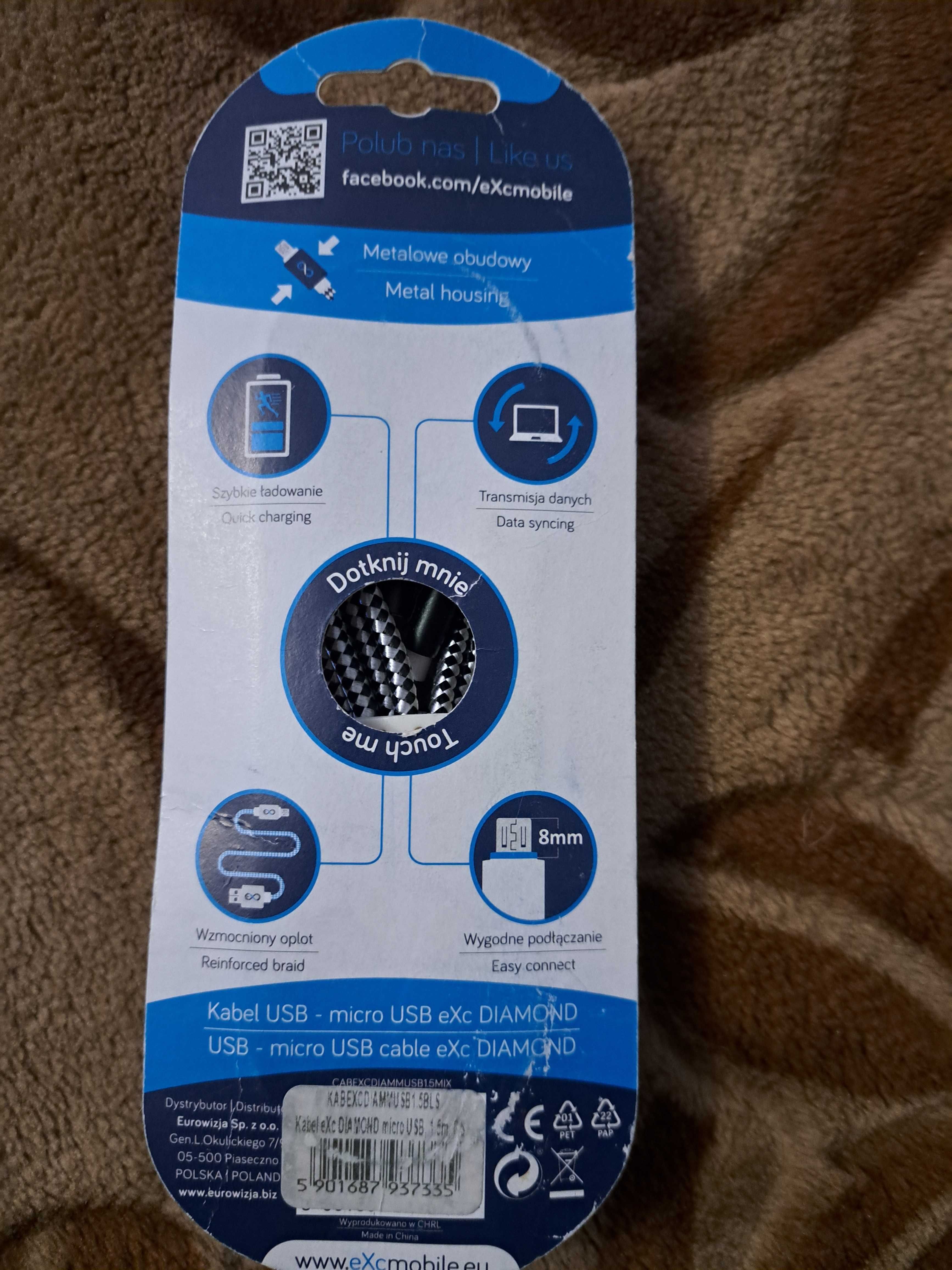 Kabel do ładowania micro USB