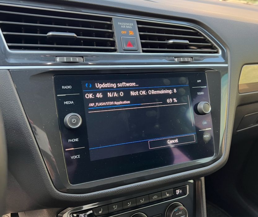 Зміна мови прошивка українізація VW tiguan tuareg atlas jetta Audi q5